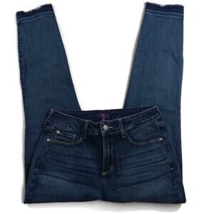 J283 NYDJ 9.5 Rise Step Hem Jeans sz 4